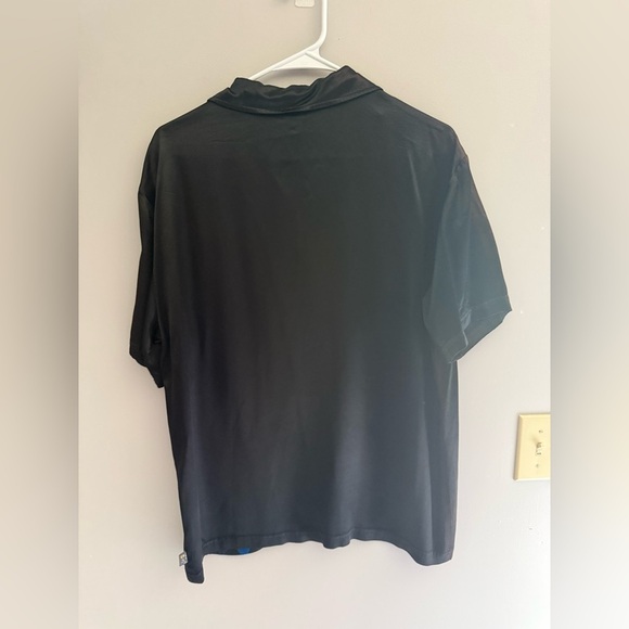 Vintage Pop Icon Shirt Men’s SZ M Black Blue Geometric Button Up Retro Casual - Picture 5 of 7